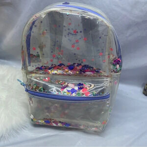 Crewcuts by j.crew kids transparent sequence filled back pack